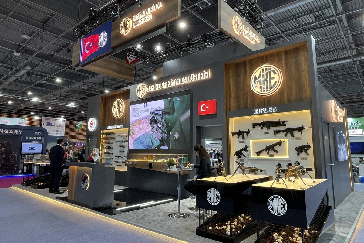 Paris’te düzenlenen Eurosatory 2026’da MKE standı.